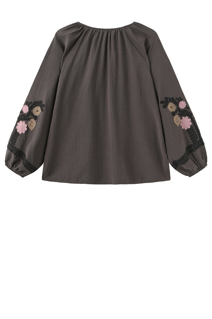LUXZUZ // ONE TWO - Adel Blouse - 788 Chocolate Chip