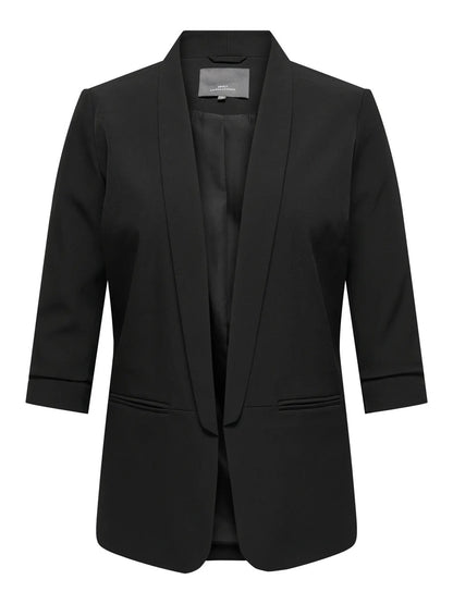 åben sort blazer ONLY Carmakoma CARELLY Blazer Black