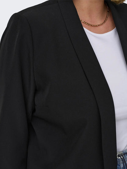 krave på åben sort blazer ONLY Carmakoma CARELLY Blazer Black
