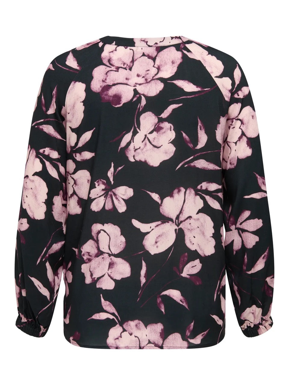 blomstret bluse ONLY Carmakoma CARLINKA Top Black Floral