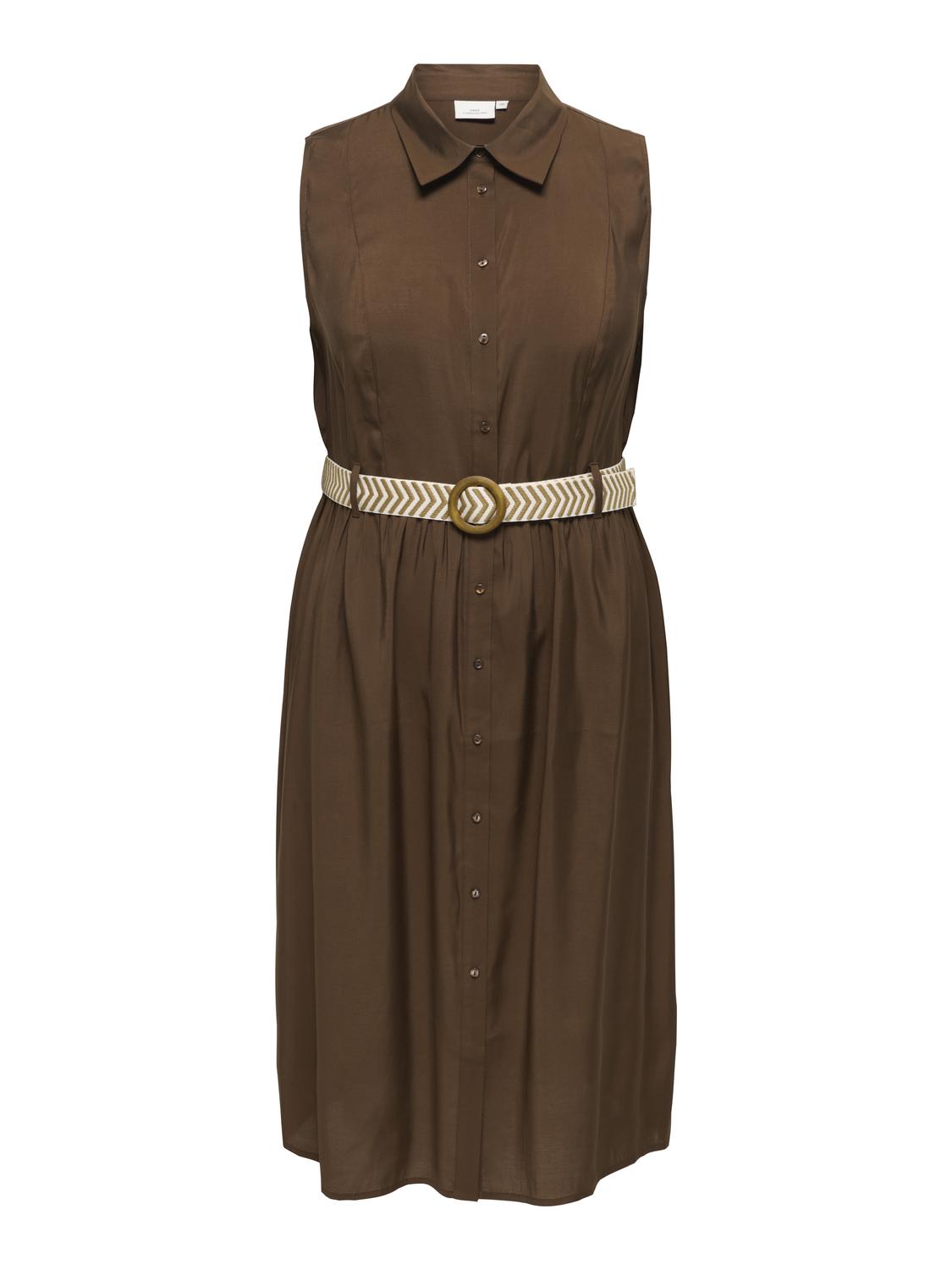 Only Carmakoma - Carcargi - Dress - Chocolate martini
