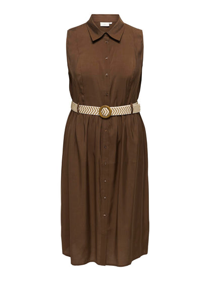 Only Carmakoma - Carcargi - Dress - Chocolate martini