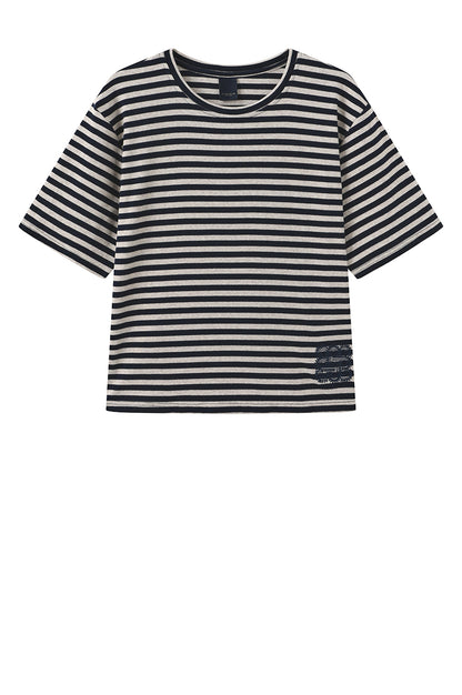 Luxzuz One Two - Boxy T-shirt Night Blue
