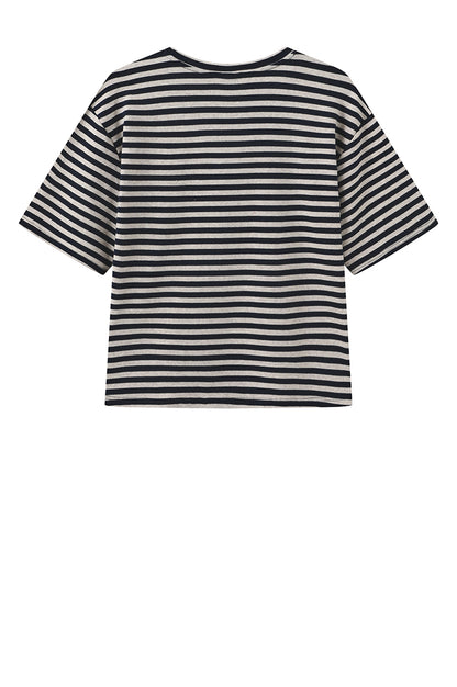 Luxzuz One Two - Boxy T-shirt Night Blue