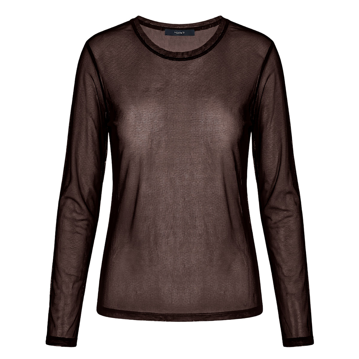 LUXZUZ // ONE TWO - Segberg Mesh T-shirt - 799 Choco Lux