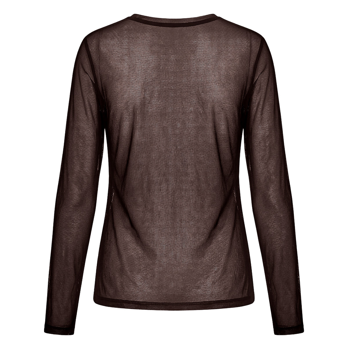 LUXZUZ // ONE TWO - Segberg Mesh T-shirt - 799 Choco Lux