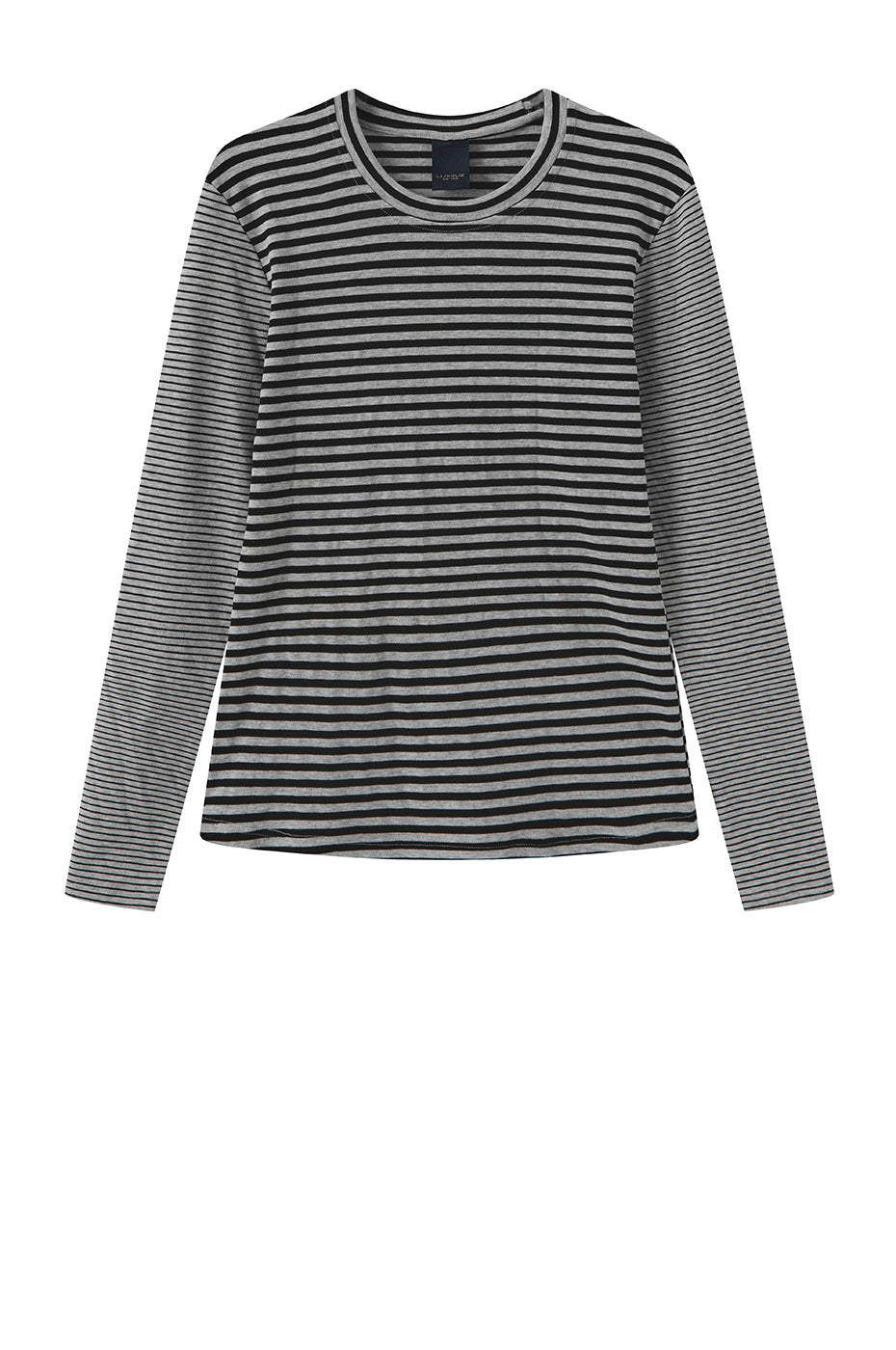 Luxzuz One Two - Zegzag Stripe T-shirt Black