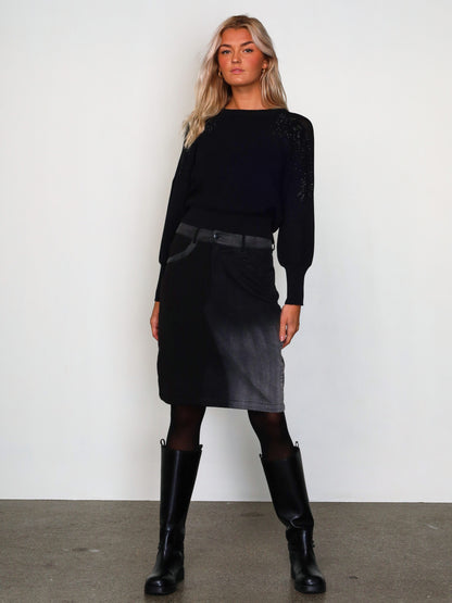 NÜ Venia Skirt | 000 Black mix