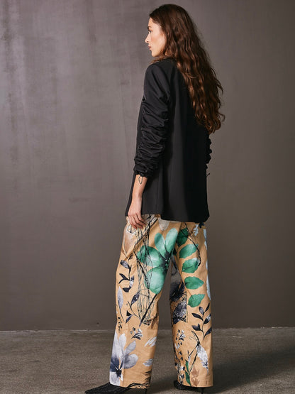 sort blazer rynkeeffekt på ærmerne NÜ Black Vian Jacket