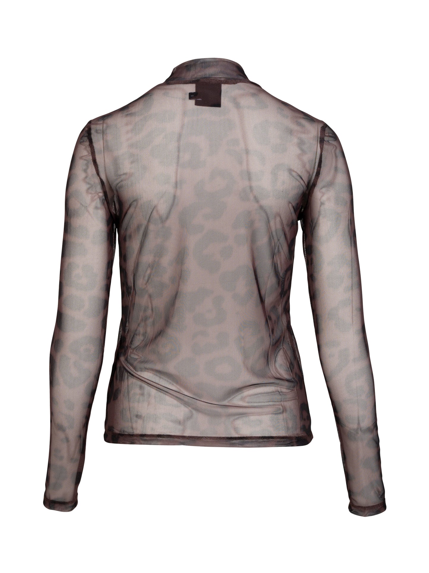 NÜ 224 Dark Brown mix Vica Blouse mesh | 8171-50