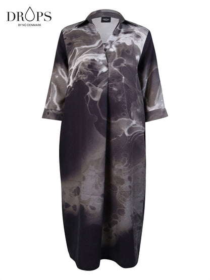 tunika kjole med 2/4 ærmer og længde til knæet NÜ Xoey Tunic Dress Black mix