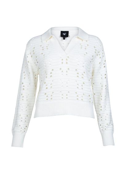 NÜ Yaffa Blouse l/s knit | 110 Creme