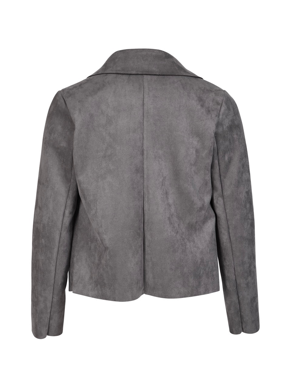 kort grå jakke med revers krave NÜ Ydine Jacket grey