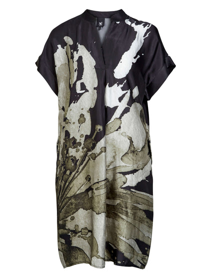kjole med print. NÜ Abbi Tunic Dress Army Mix
