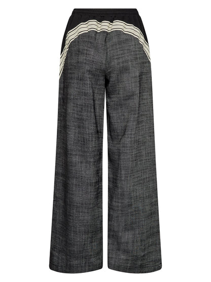 bukser med elastik i taljen NÜ Abina Trousers Black mix