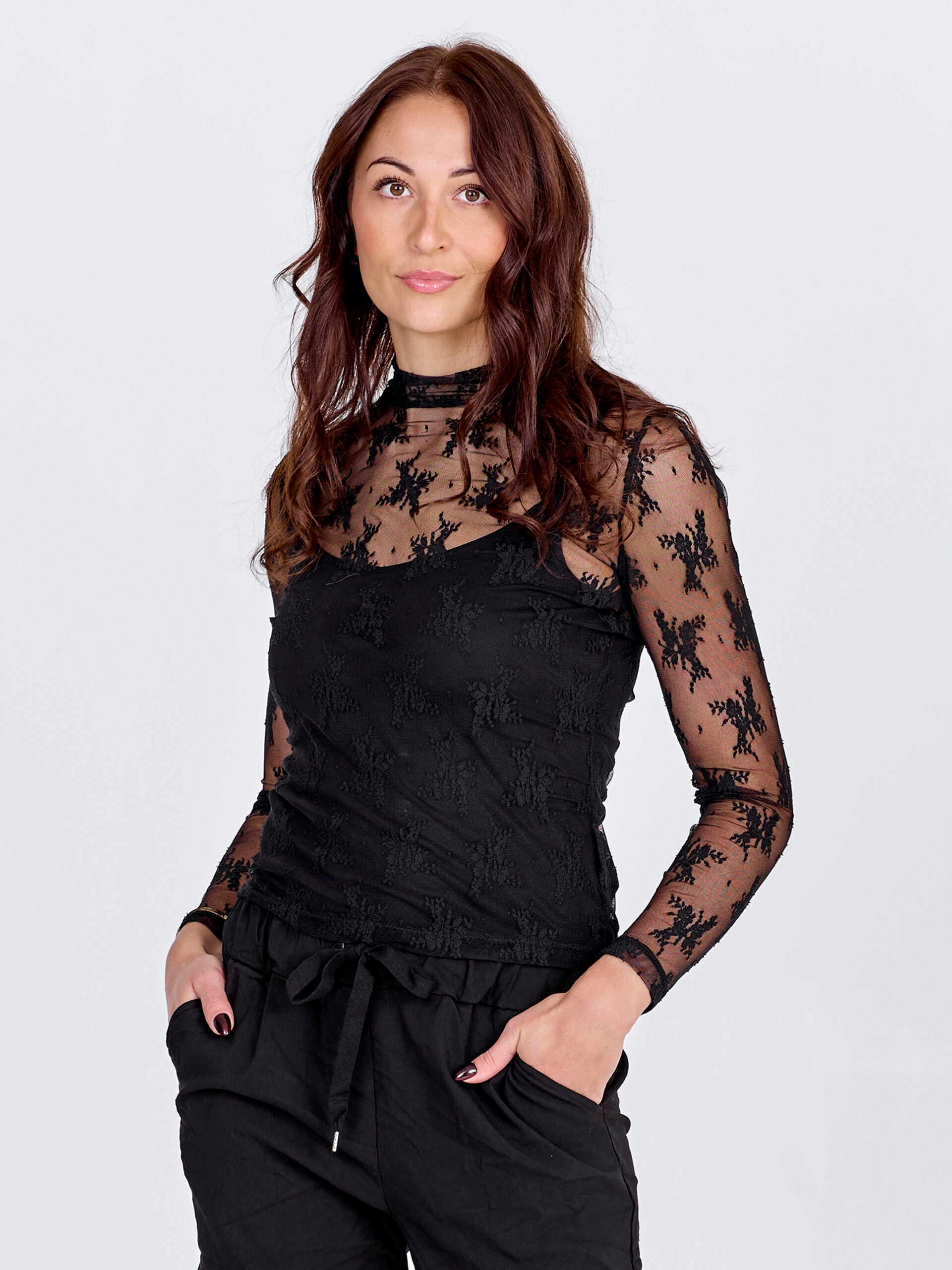 NÜ Cheriese Top L/S | 000 Black