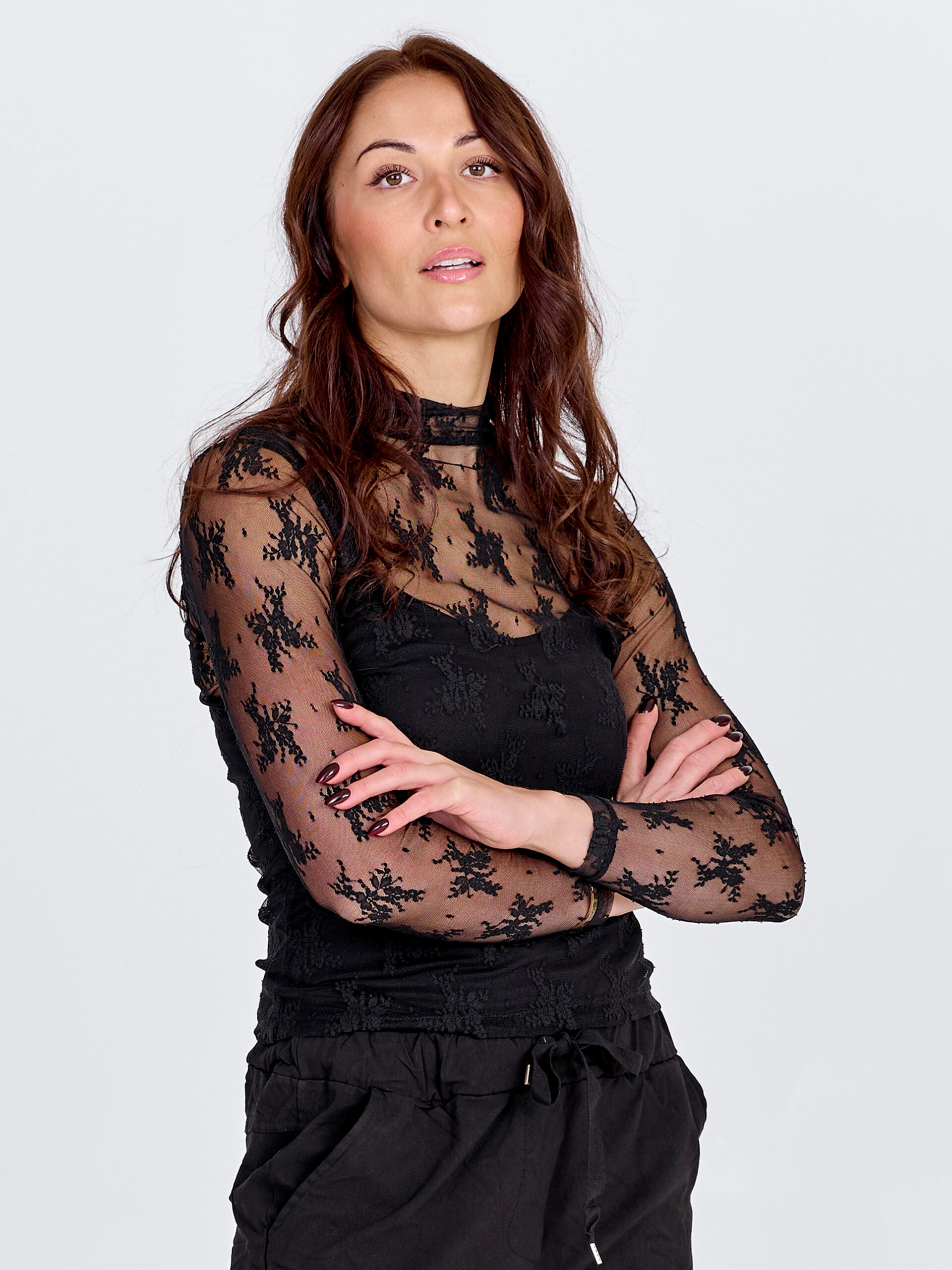 NÜ Cheriese Top L/S | 000 Black