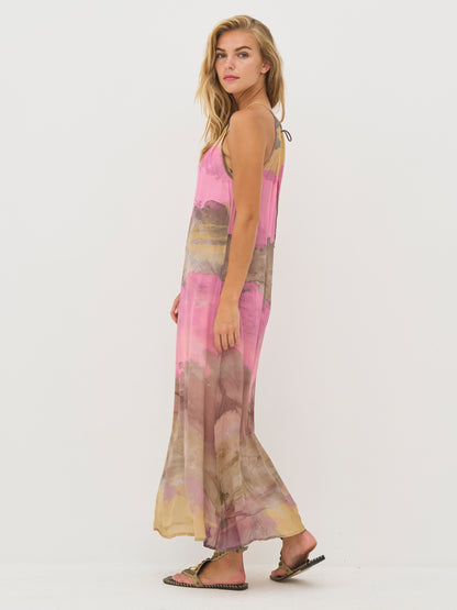 Dana Dress Long - 635 Pink Mix
