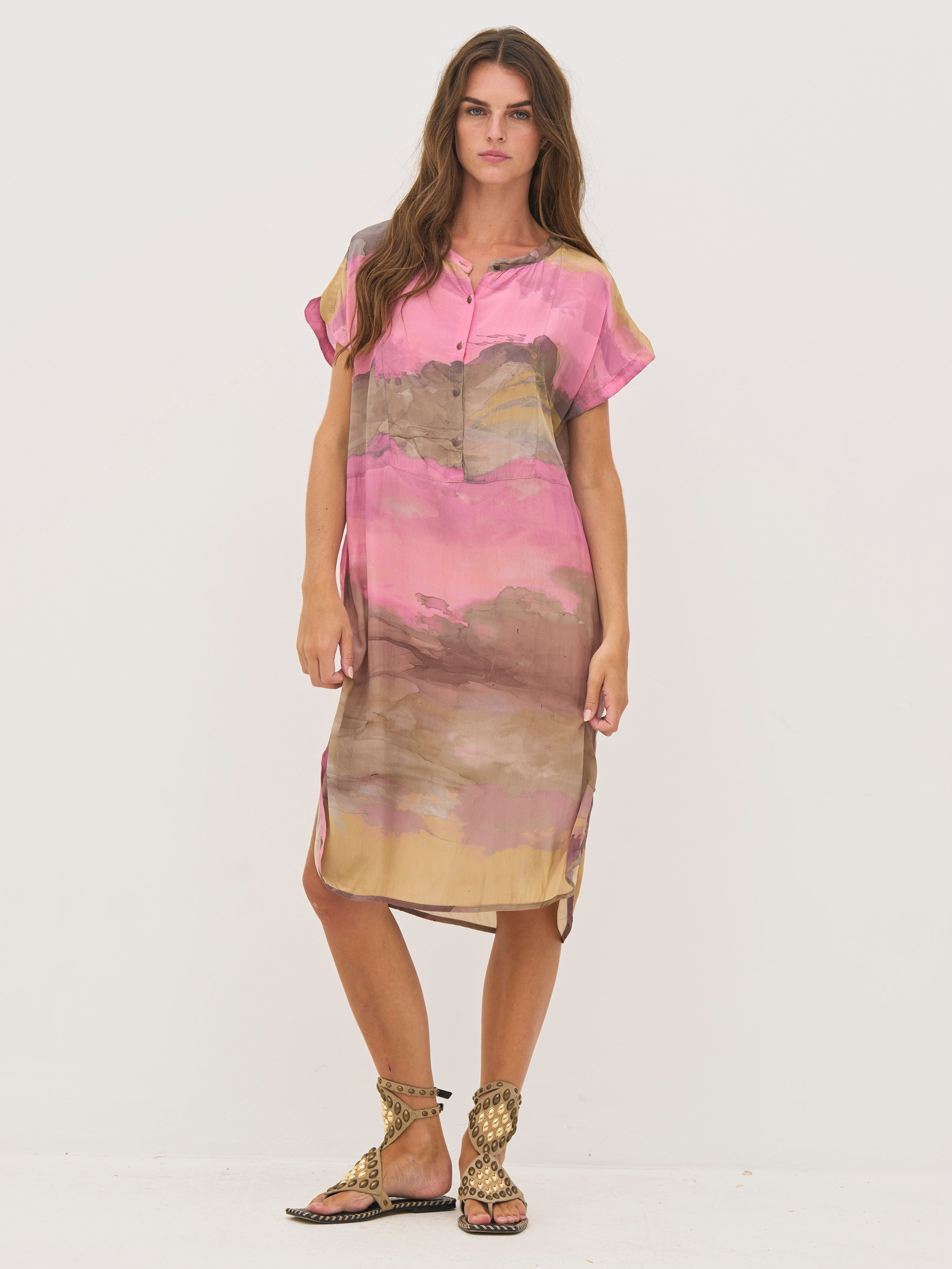 NÜ Dana Tunic Dress - 635 Pink mix