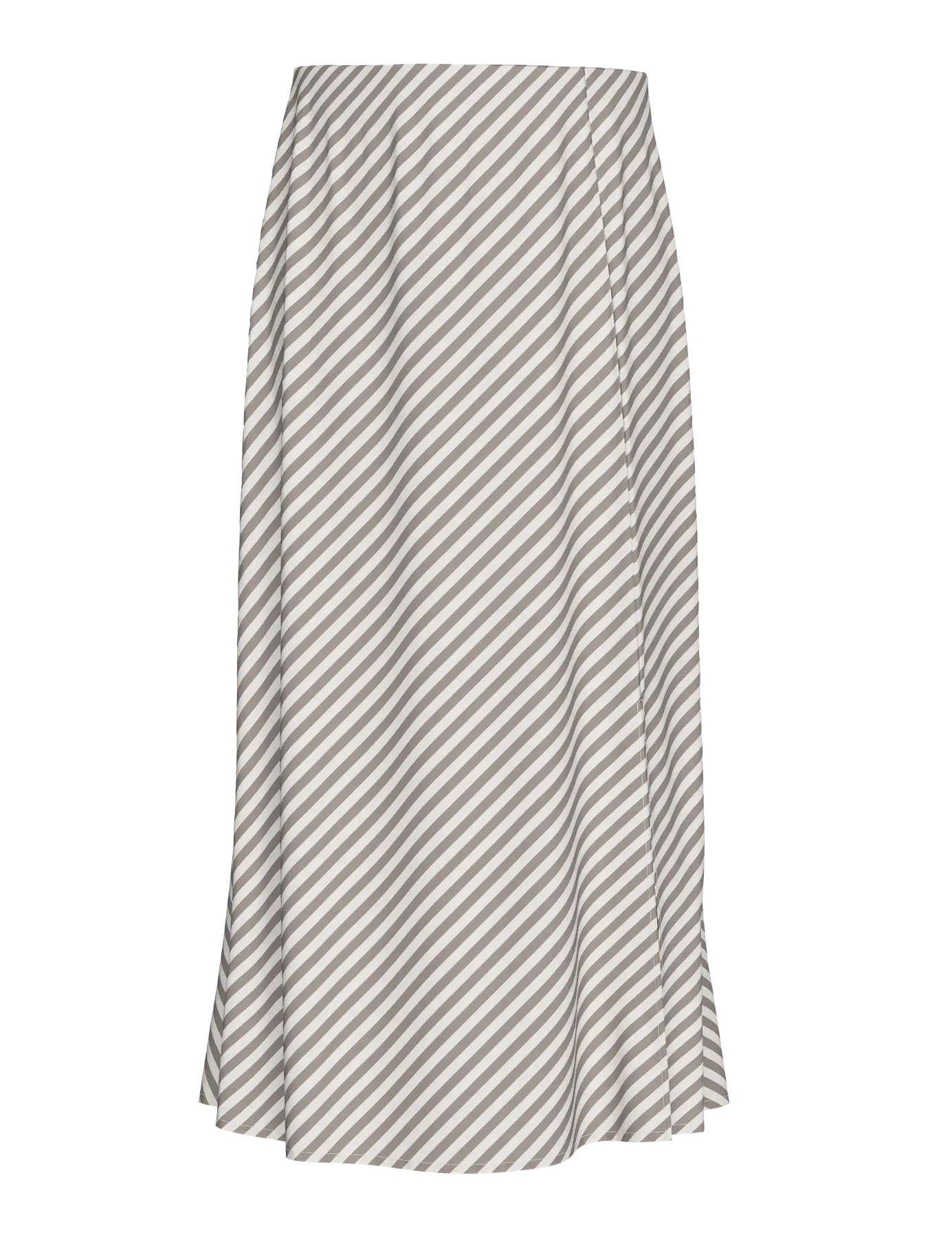 PIECES PCNYA Long Skirt | Moon Rock Cloud Dancer