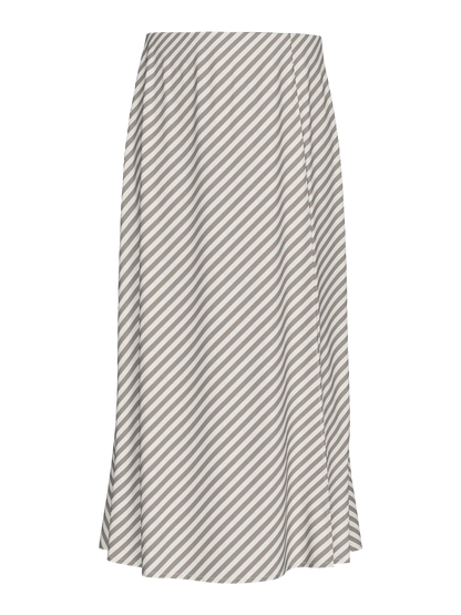 PIECES PCNYA Long Skirt | Moon Rock Cloud Dancer