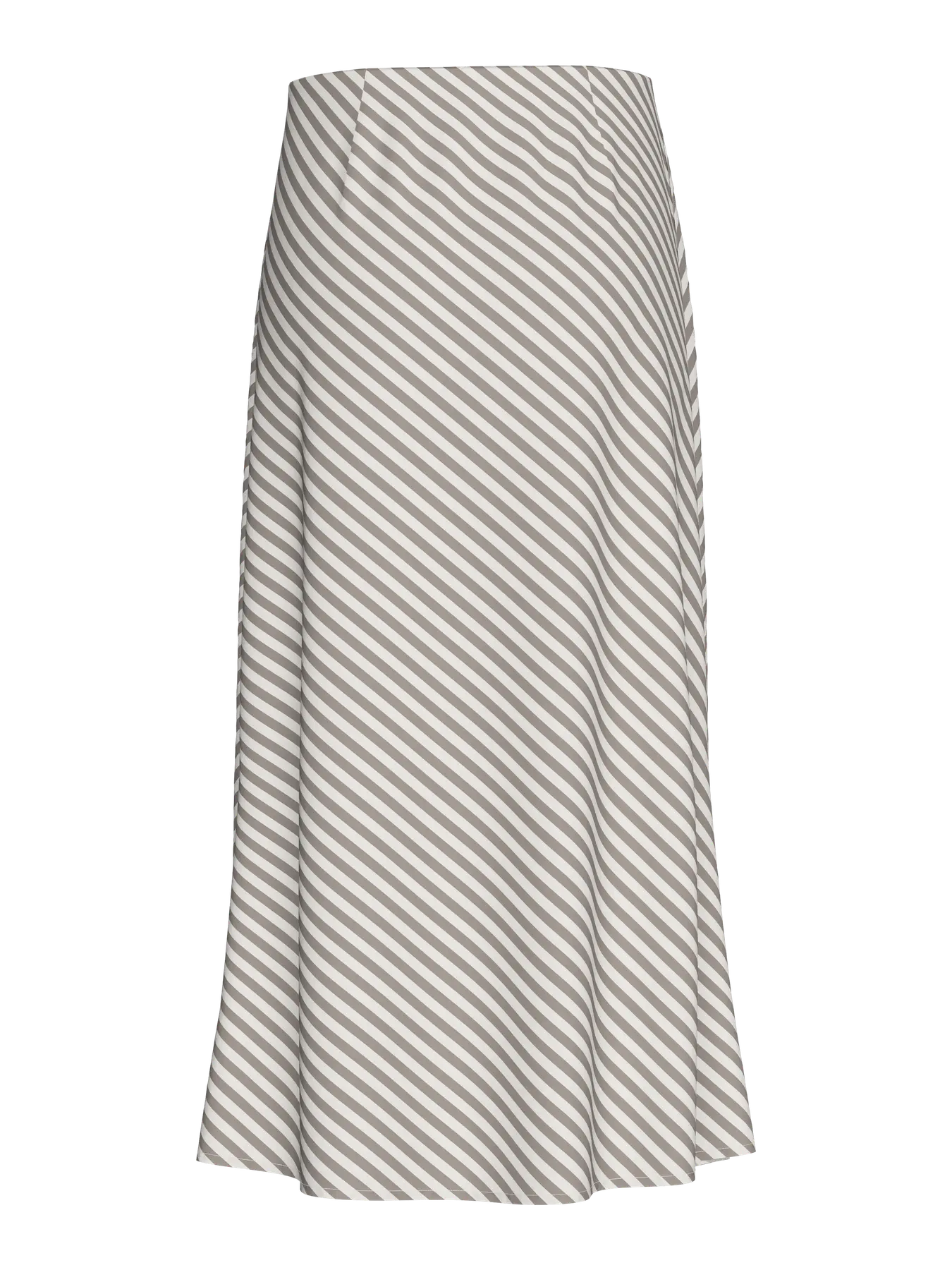 PIECES PCNYA Long Skirt | Moon Rock Cloud Dancer