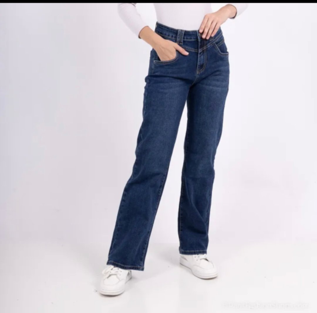 Karostar denim jeans MEDIUM BLUE WASH straight fit | K2663