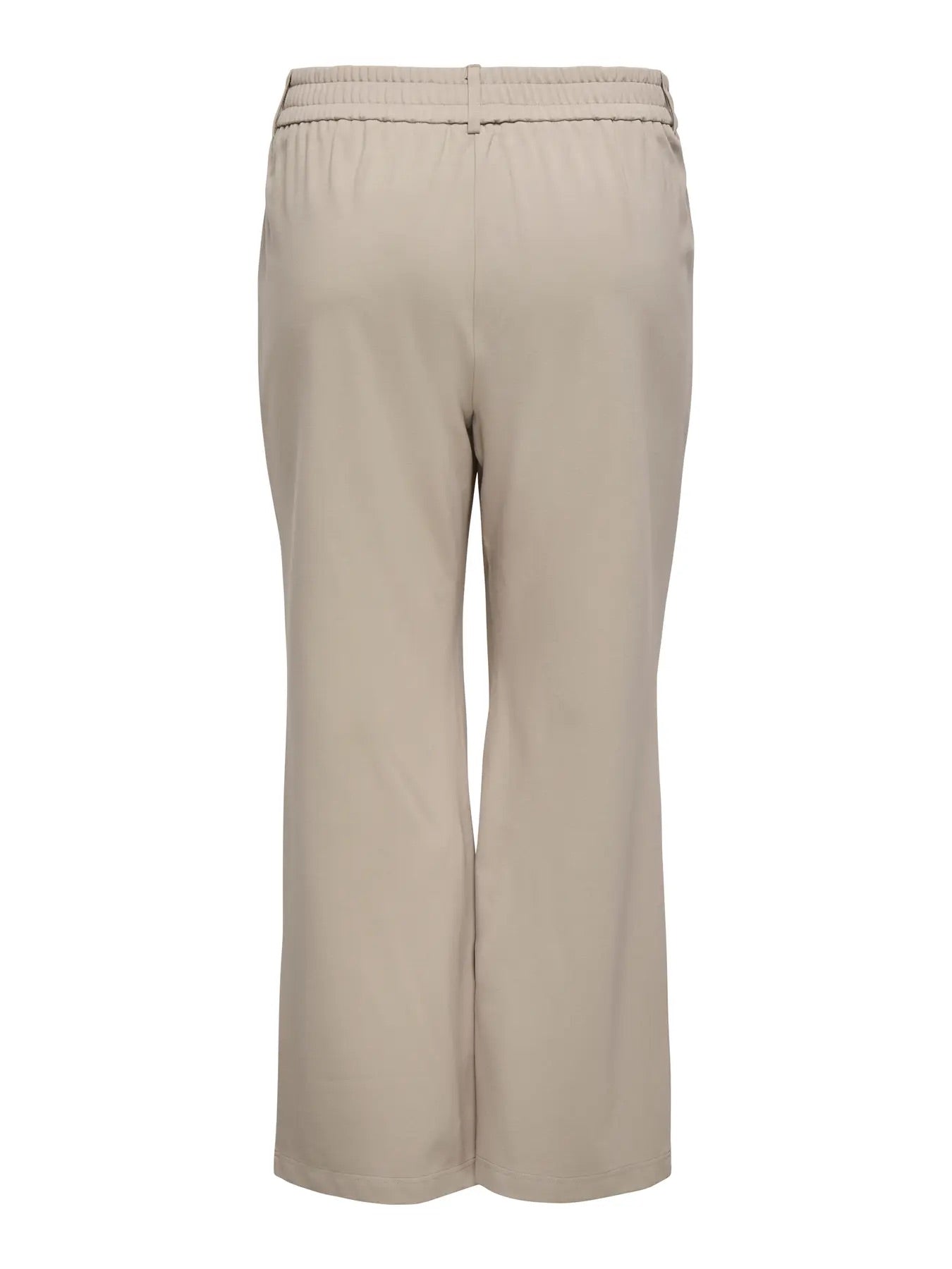 beige bukser ONLY Carmakoma CARGOLDTRASH Straight Pant Pure Cashmere