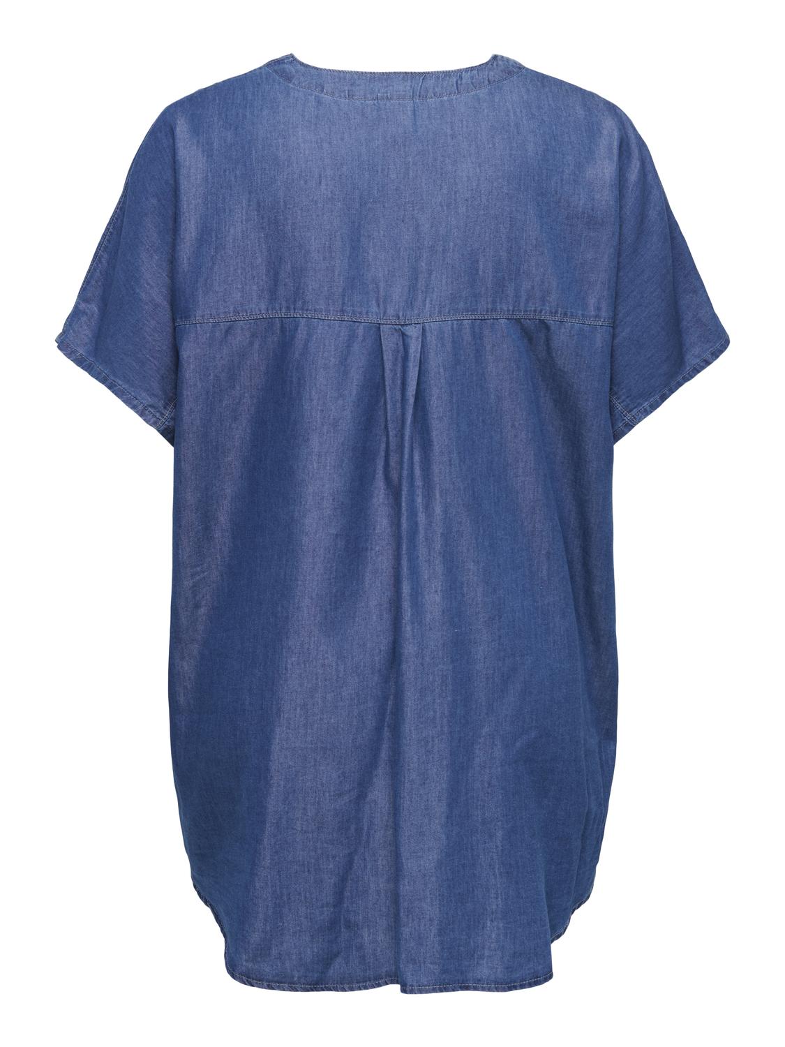 Only Carmakoma - Carbea - Tunika - Medium blue denim