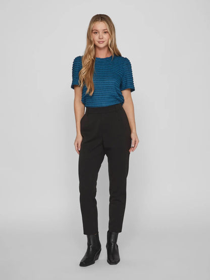 VILA VIVARONE HW SLIM PANT | black