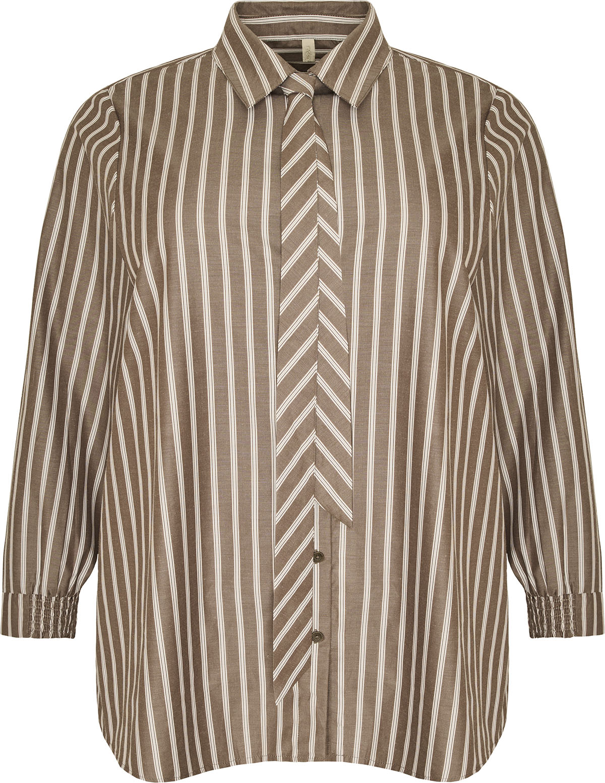 Cassiopeia - Amissa Shirt - BROWN COMBI
