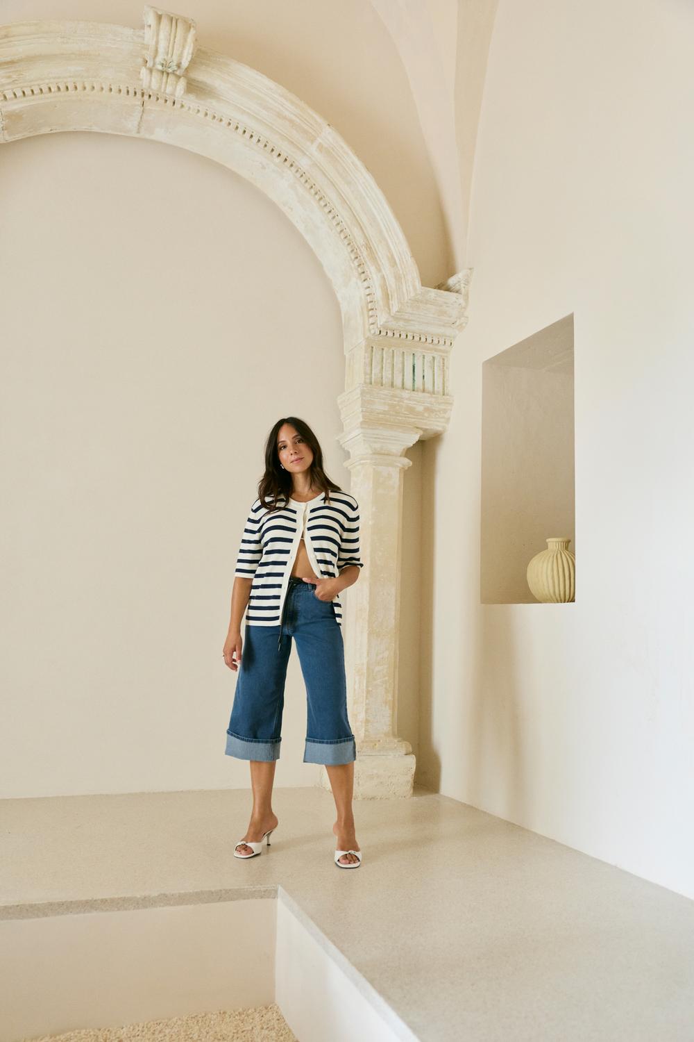 Vila - Vimalika - Culotte shorts - Medium blue denim