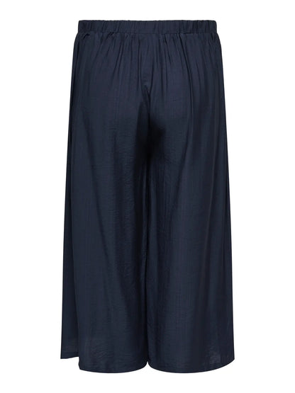 CARJOANNA CALF SKIRT PANT WVN – Navy Blazer