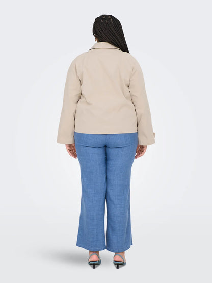 ONLY Carmakoma CARAPRIL Short Trenchcoat | Oxford Tan