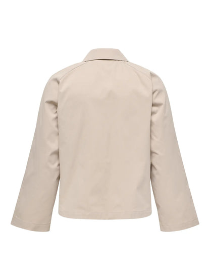 ONLY Carmakoma CARAPRIL Short Trenchcoat | Oxford Tan