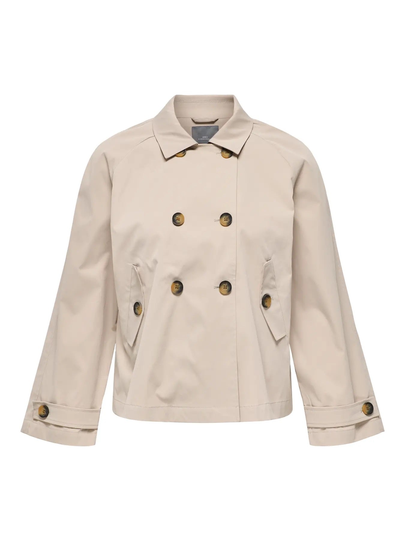 ONLY Carmakoma CARAPRIL Short Trenchcoat | Oxford Tan