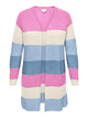 stribet lang cardigan i pastelfarver ONLY Carmakoma CARATIJA Cardigan
