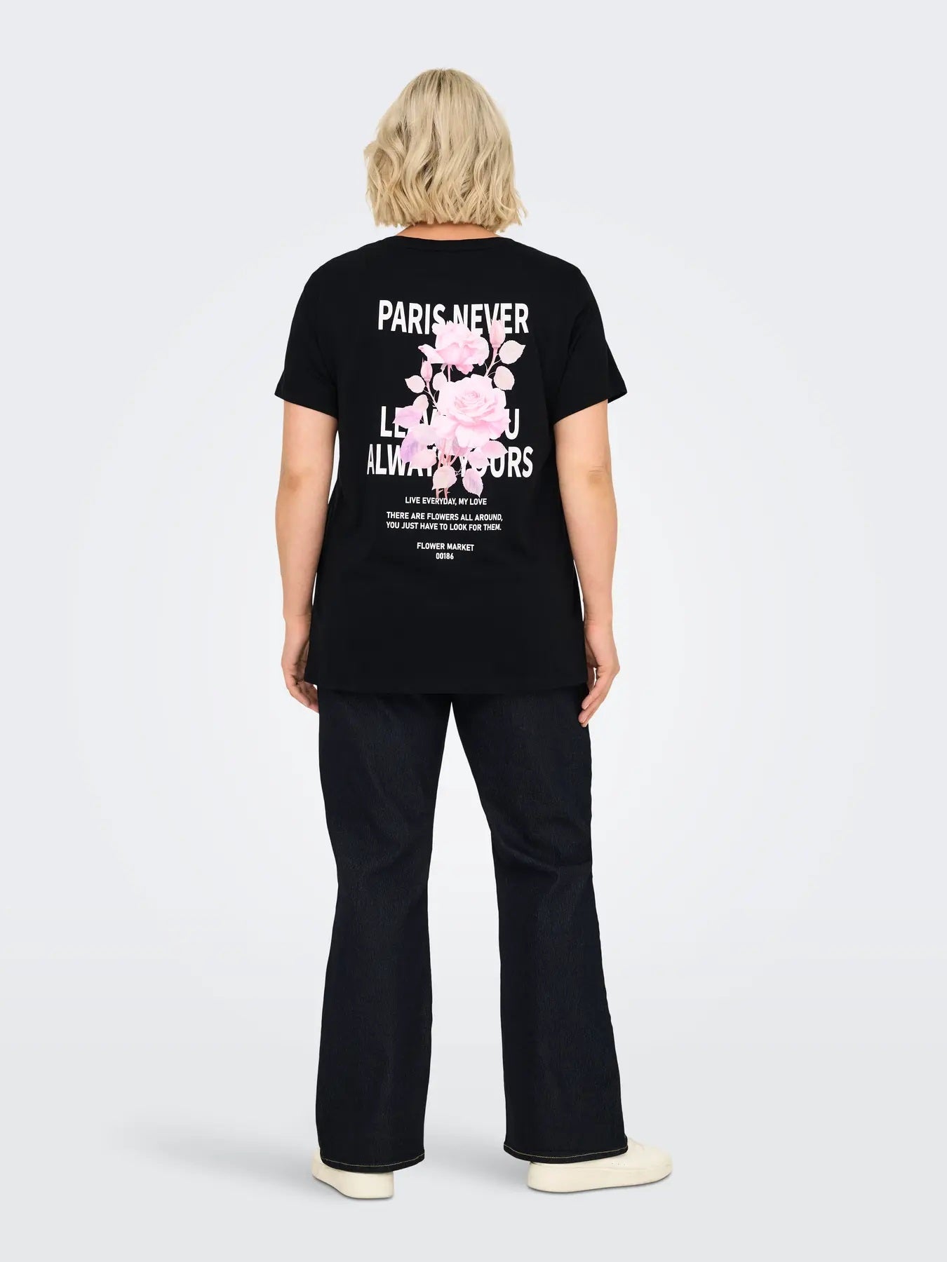 ONLY Carmakoma CARCRUZ T-shirt | Black/Rose