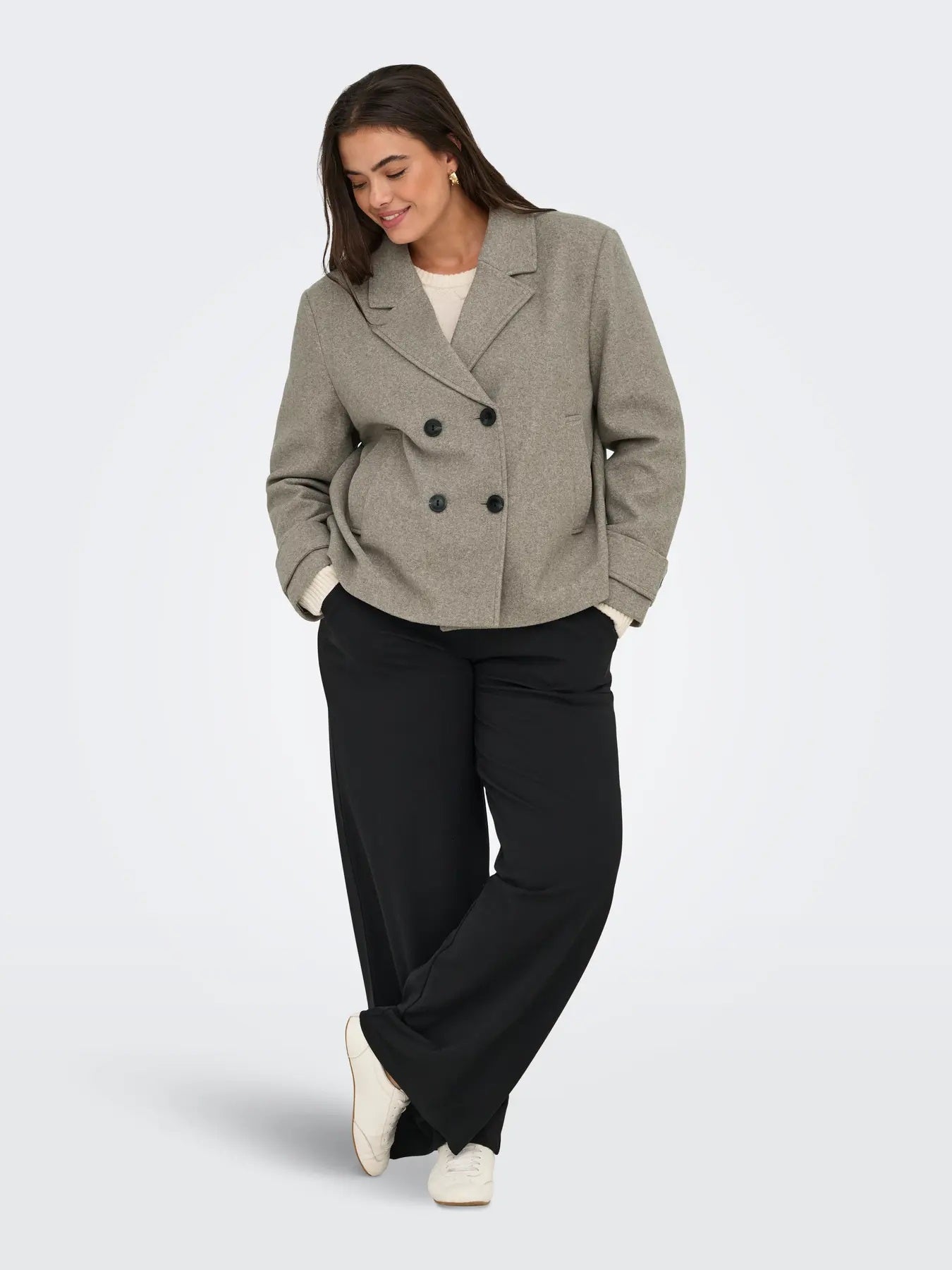 ONLY Carmakoma CARFREJA JACKET  | Mocha Meringue Melange