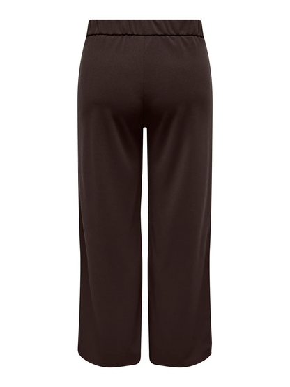 CARSANIA BUTTON PANT JRS PNT NOOS | brun