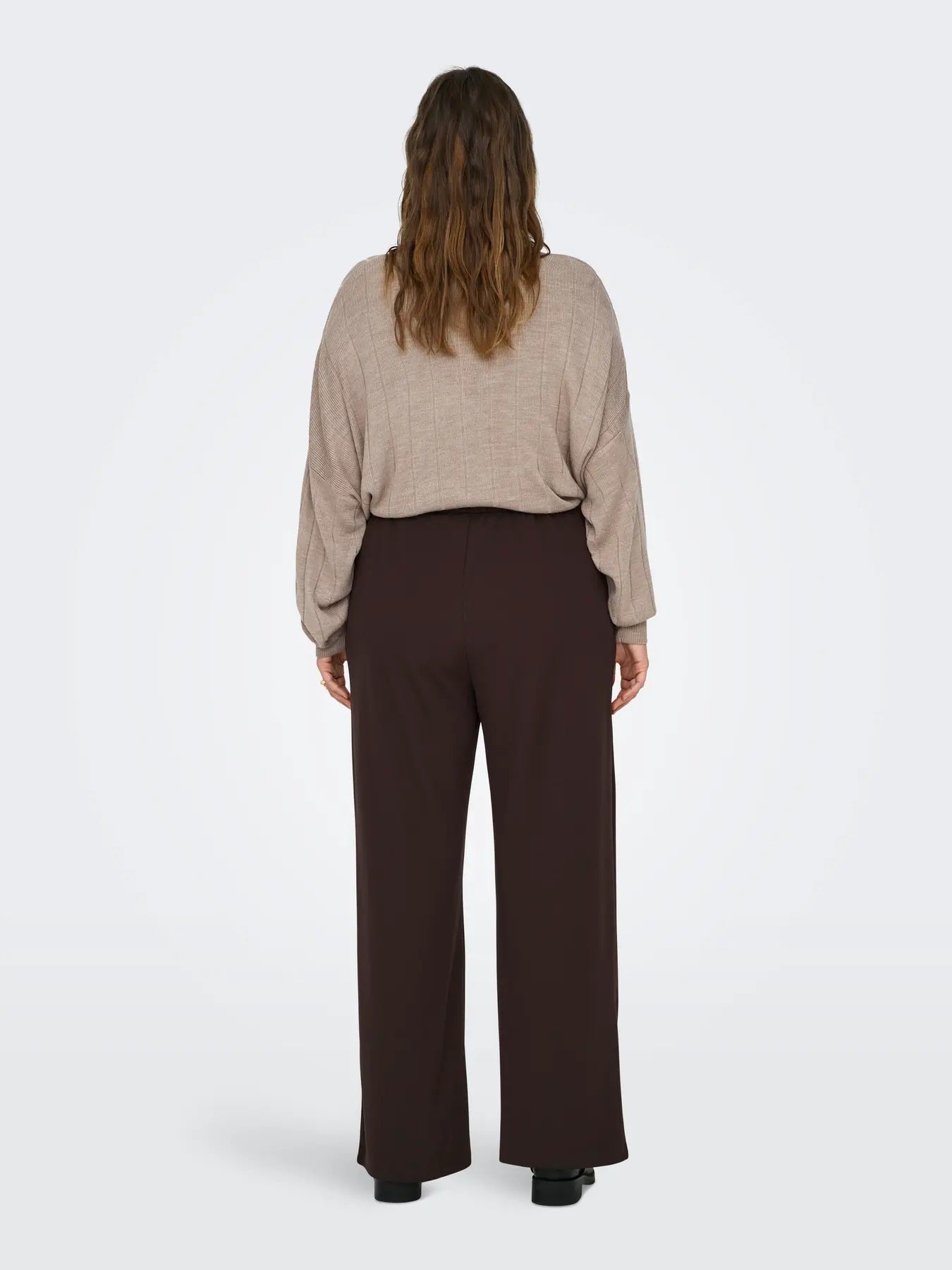 CARSANIA BUTTON PANT JRS PNT NOOS | brun