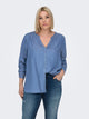 ONLY Carmakoma Medium Blue Denim Shirt -CARSEMA SU FALLOW LIFE LS SHIRT DNM