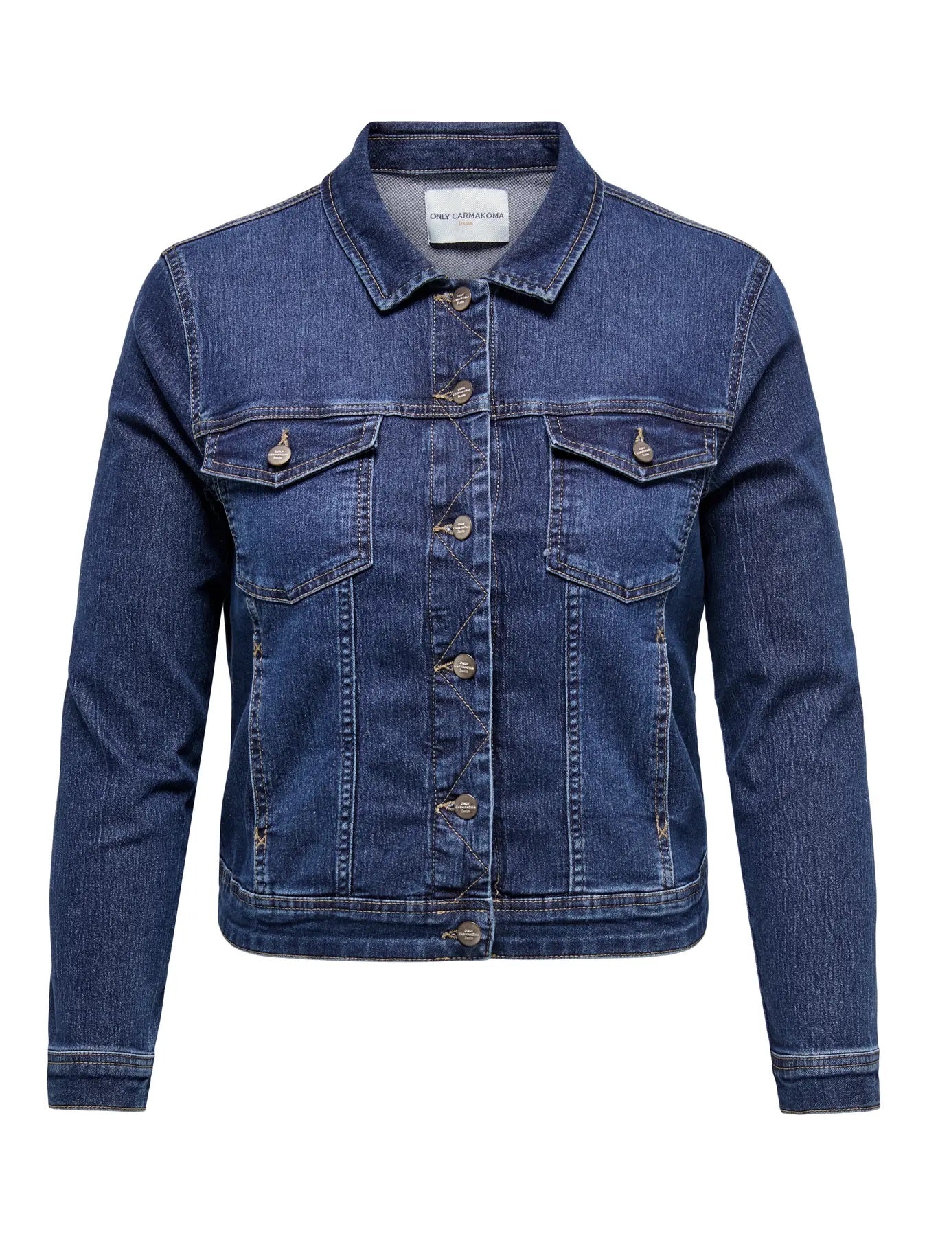 ONLY Carmakoma CARWESPA Denimjakke | Dark Blue Denim