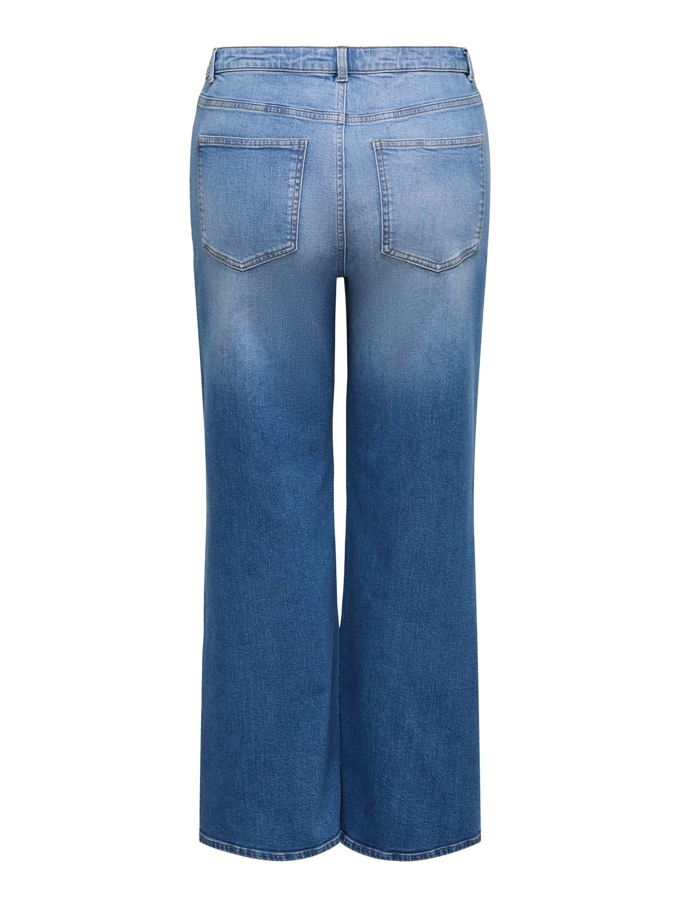 ONLY Carmakoma CARZENIA HW WIDE LEG DNM BOX | Light Blue Denim