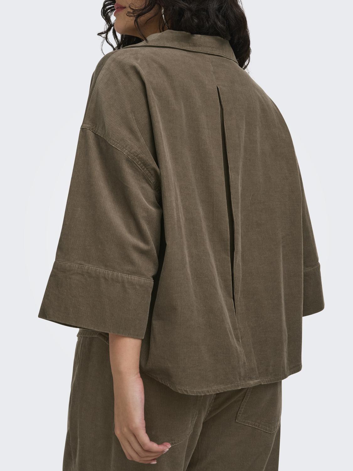 Only Carmakoma - Carnessa - Skjorte - Walnut