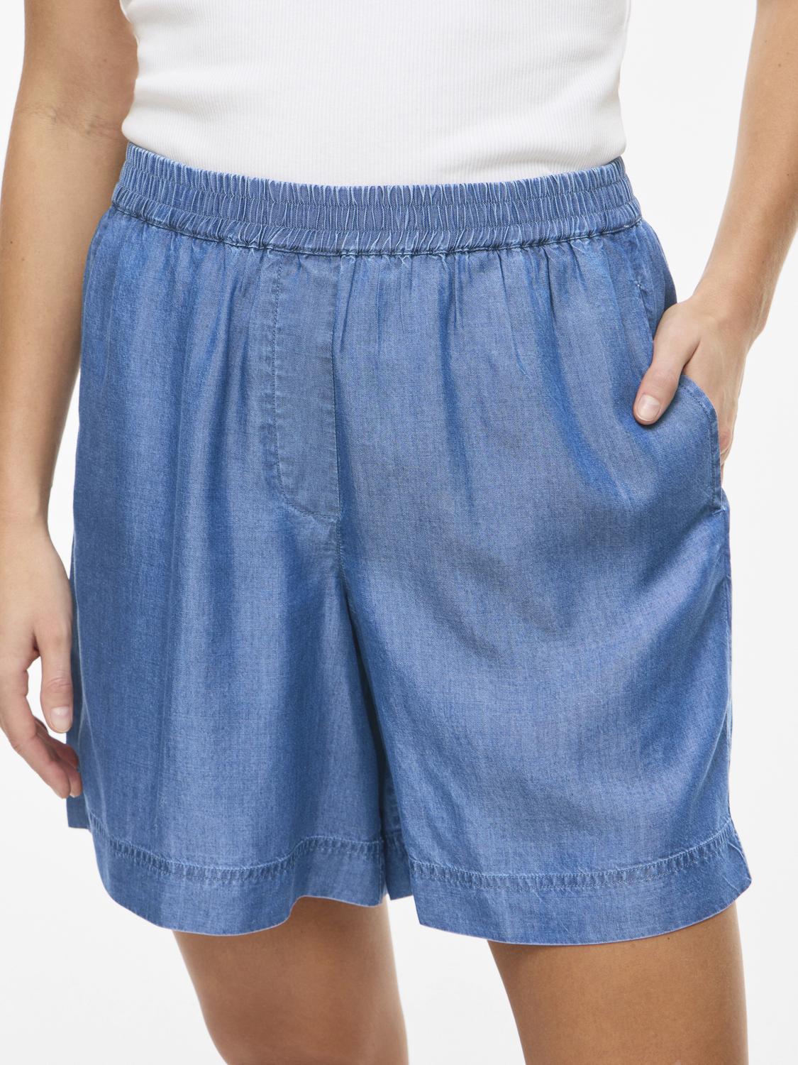 Vila - Vitevira - Shorts - Medium Blue Denim