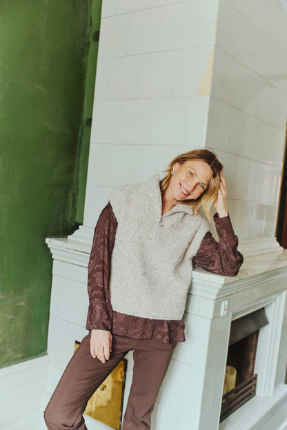 Freequent FQGRSNEMES-WAISTCOAT | Moonbeam Melange