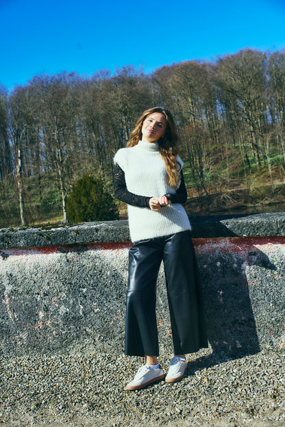 Freequent FQGRSLULU-WAISTCOAT | Moonbeam Melange