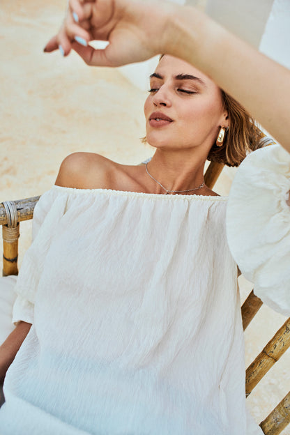 Freequent FQDASIA-BLOUSE | Star Off-white