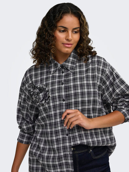 Only Carmakoma - Carbalve - Skjorte - Black